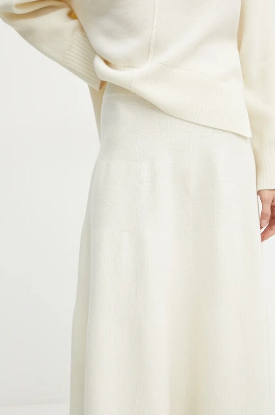 Ivy Oak spódnica wełniana beżowy IO113148