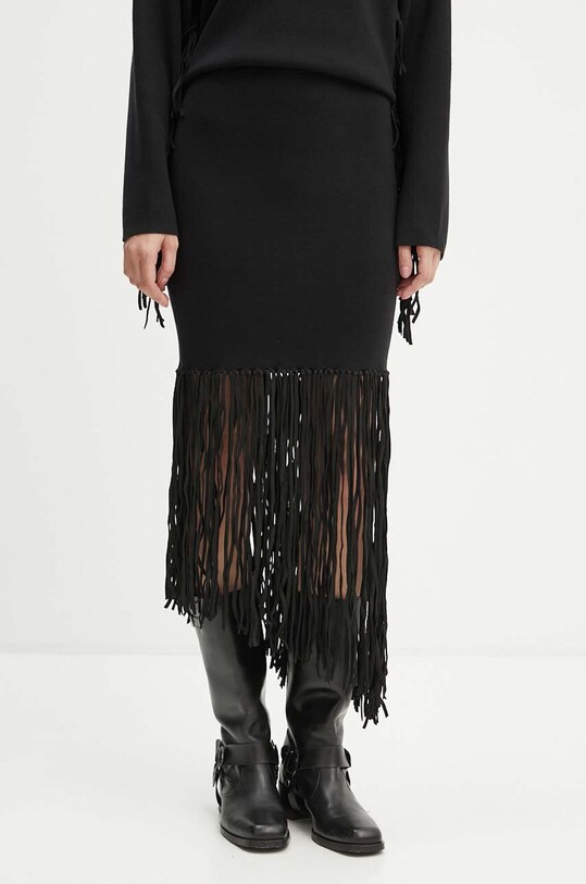 MUNTHE fusta TAYRU uni negru 243123024376