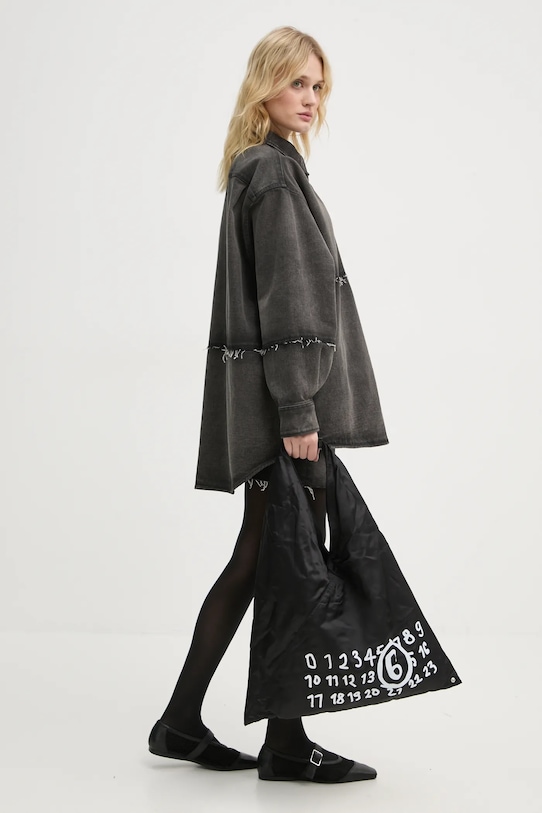 Τζιν φούστα MM6 Maison Margiela S62ME0011.S30848 γκρί AW24