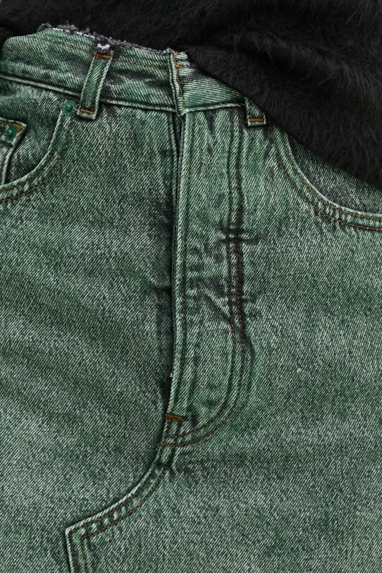 MM6 Maison Margiela gonna di jeans verde S62MI0021.S30652