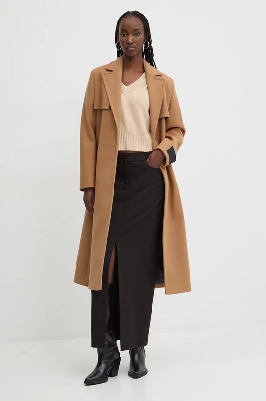 Sukňa HUGO 50523554 čierna AW24