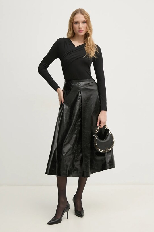 Sisley spódnica 4XAUL002E czarny AW24