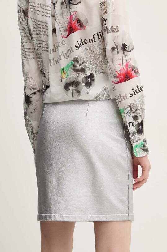 Îmbrăcăminte Desigual fusta LONDON 24WWFK01 argintiu