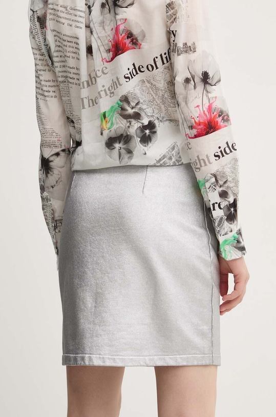 Odzież Desigual spódnica LONDON 24WWFK01 srebrny
