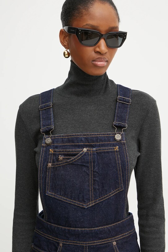 Victoria Beckham rochie din denim 1424DSK005883C bleumarin
