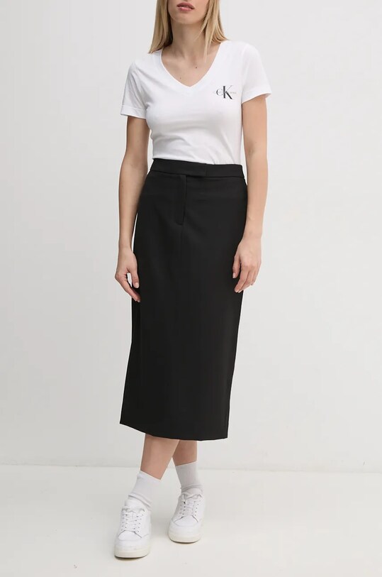 Спідниця Calvin Klein midi чорний 00040WL674