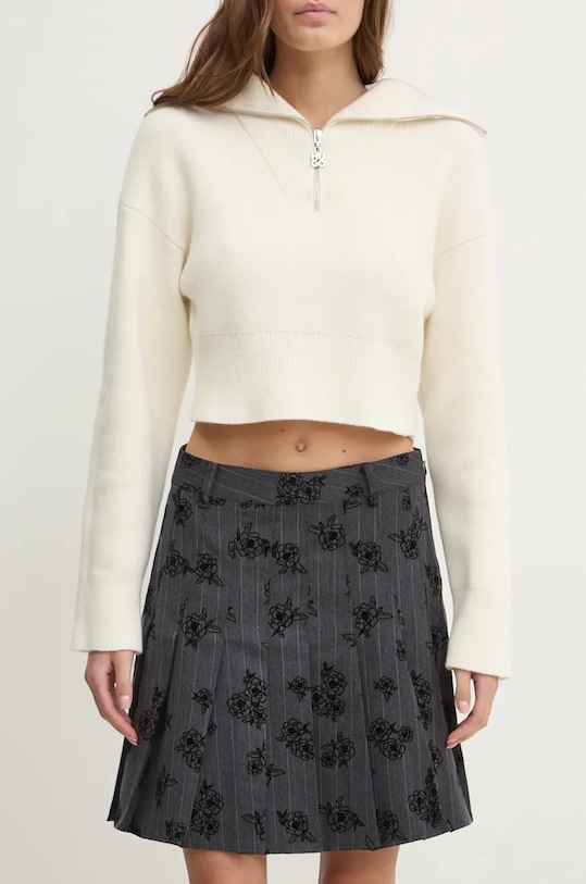 Sukně Desigual DALIAN mini šedá 24WWFW23