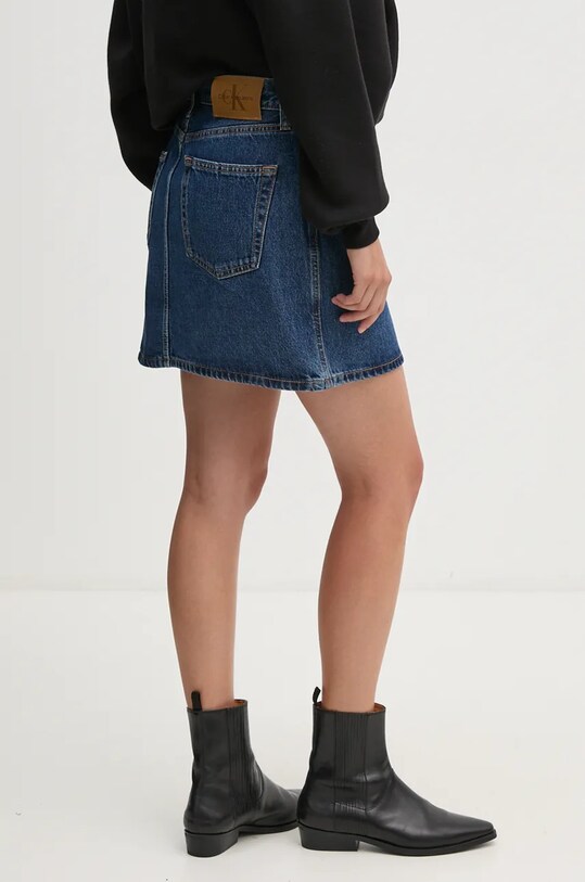 Îmbrăcăminte Calvin Klein Jeans fustă din denim 00040WL741 albastru