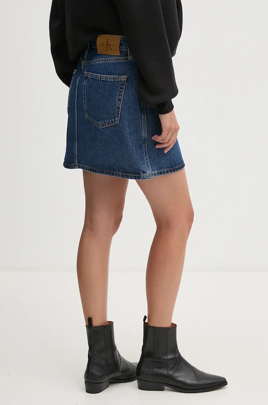 Îmbrăcăminte Calvin Klein Jeans fustă din denim 00040WL741 albastru