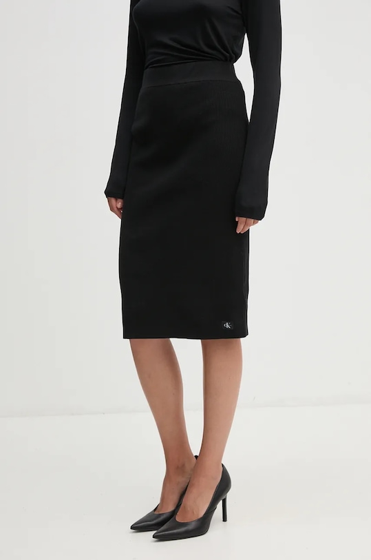 Krilo Calvin Klein Jeans Pletenina črna J20J224258