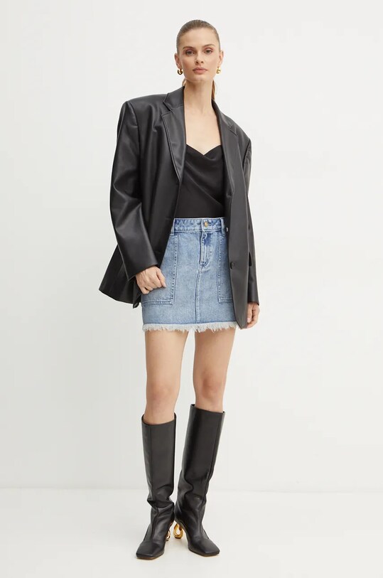 MICHAEL Michael Kors fustă din denim MF470G6FAU albastru SS25