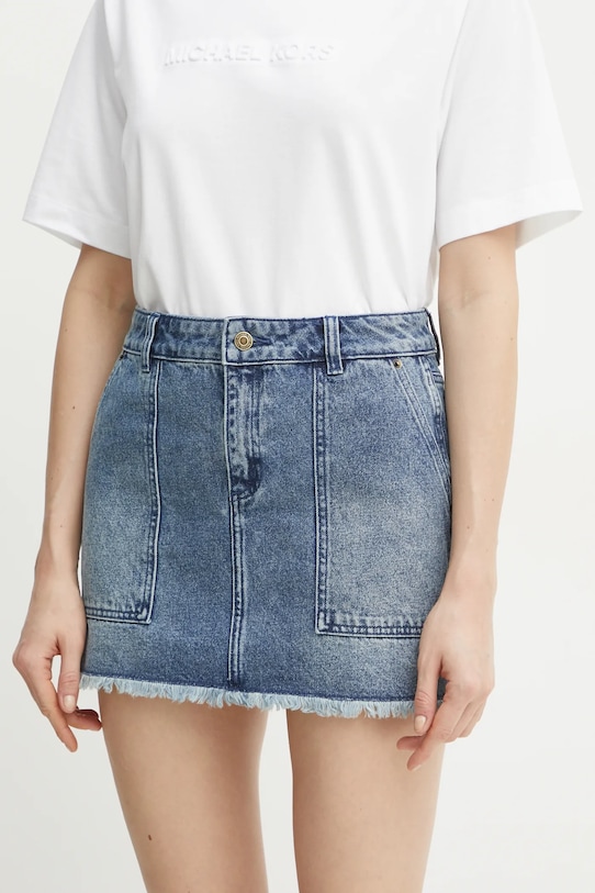 MICHAEL Michael Kors spódnica jeansowa casual niebieski MF470G6FAU