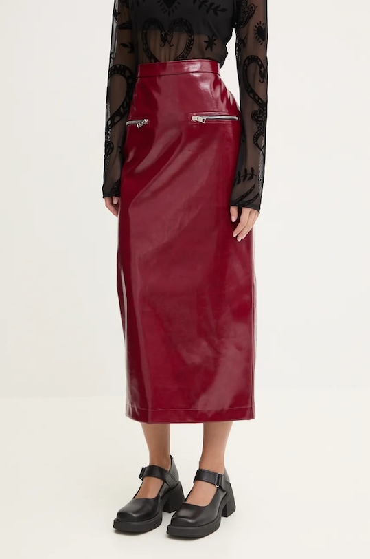 Sukně MSGM maxi burgundské 3742MDD04.247800