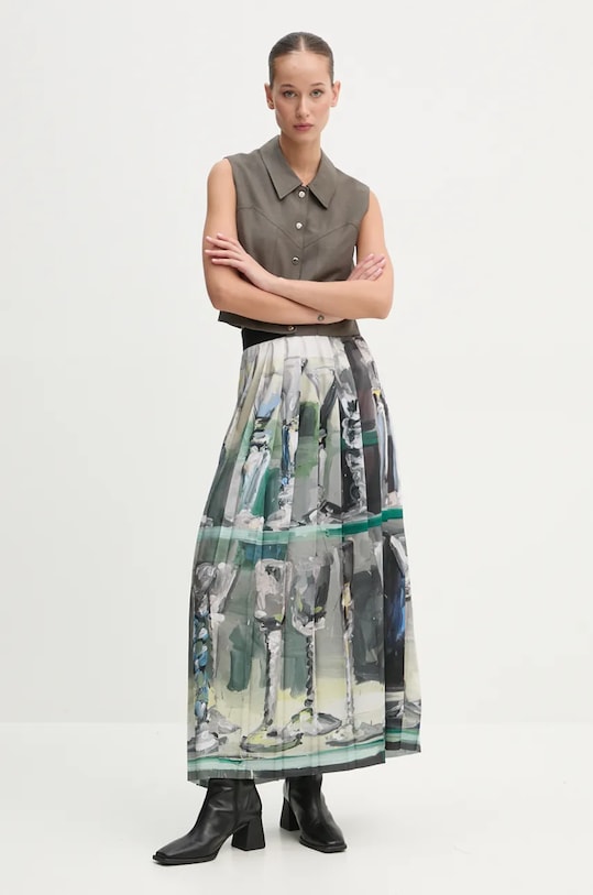 Φούστα MSGM 3742MDD11P.247963 πράσινο AW24