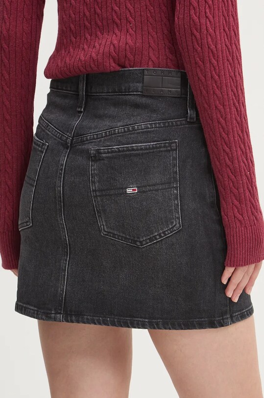 Îmbrăcăminte Tommy Jeans fustă din denim DW0DW18948 negru