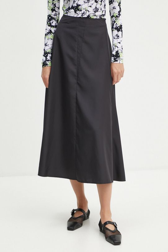 Suknja Moschino Jeans bez uzorka crna 0107.8729