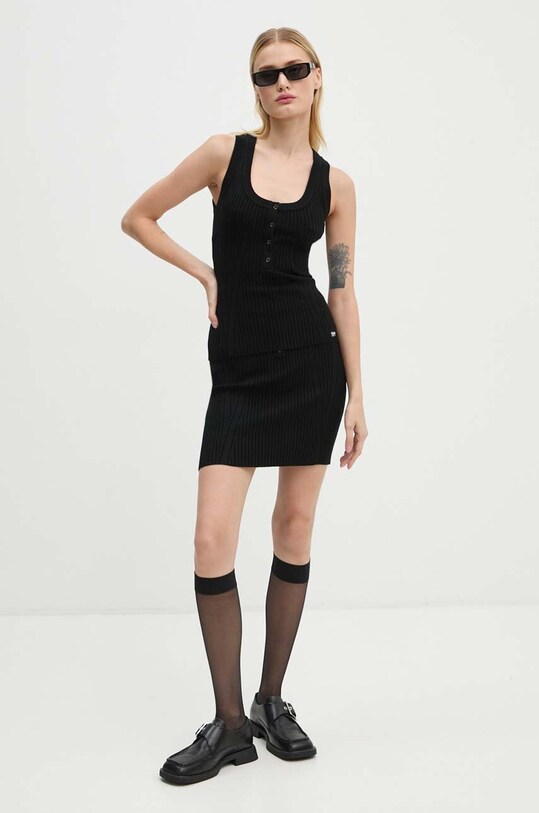 Moschino Jeans fusta 0180.8702 negru AW24