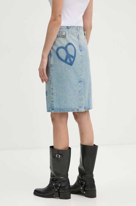 Odzież Moschino Jeans spódnica jeansowa 0106.8720 niebieski