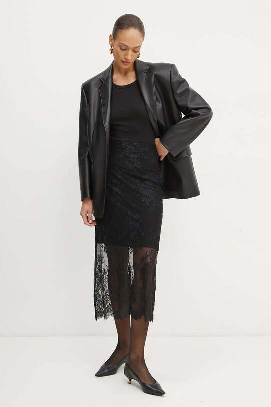 Sukně Morgan JDENTY JDENTY černá AW24