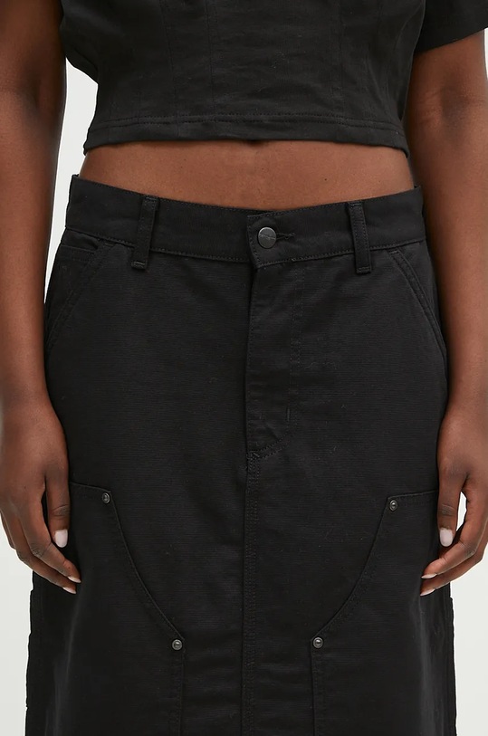Бавовняна спідниця Carhartt WIP Double Knee Skirt чорний I033773.8902