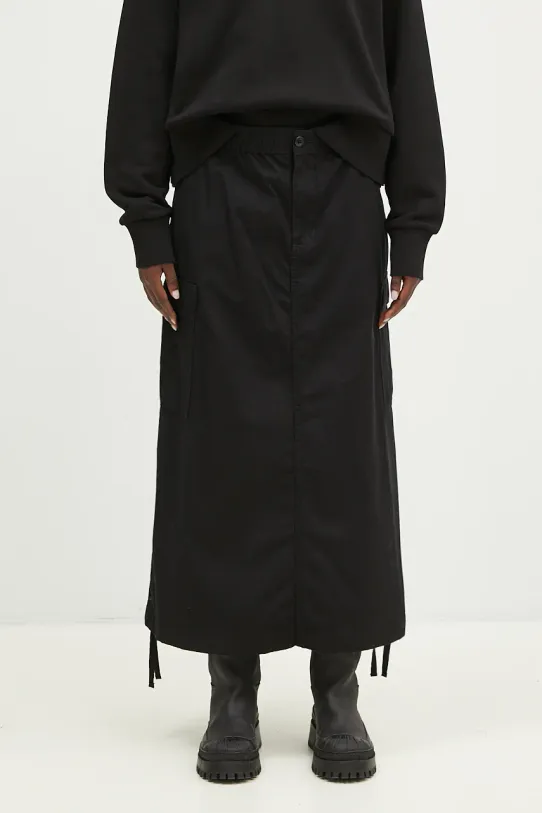 Bavlněná sukně Carhartt WIP Cargo Skirt Long bavlna černá I033823.8902