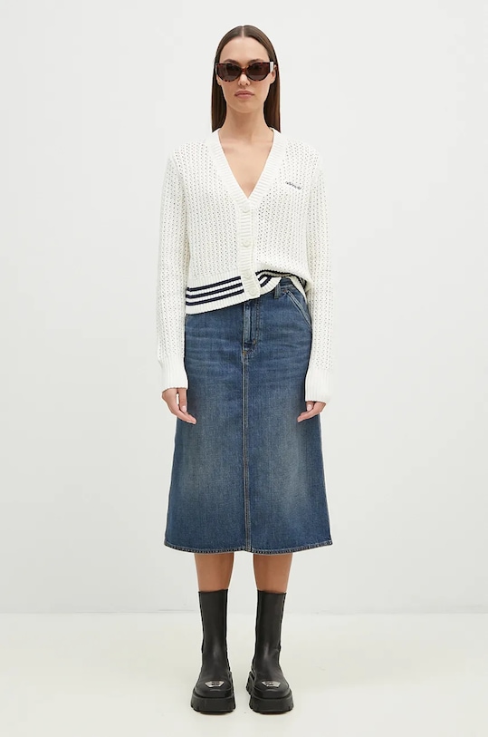 Carhartt WIP gonna di jeans Single Knee Skirt I034224.014L blu