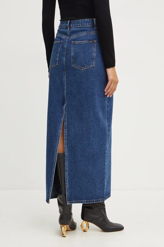 Bardot fustă din denim EVIANNA 91371SB1 albastru AW24