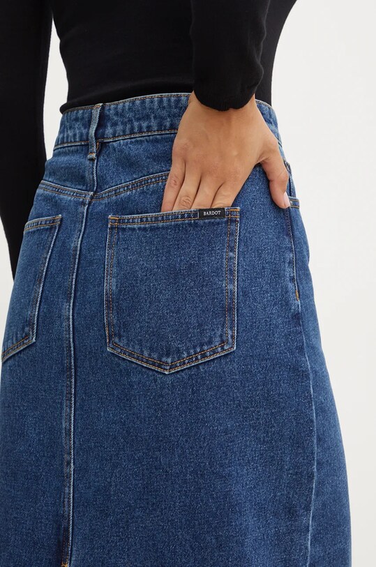 Bardot fustă din denim EVIANNA albastru 91371SB1