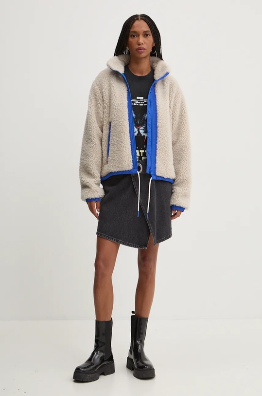 Karl Lagerfeld Jeans fustă din denim 246J1200 negru AW24