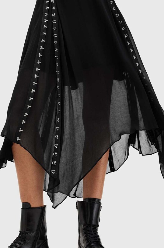 AllSaints spódnica LUNA W013RB czarny