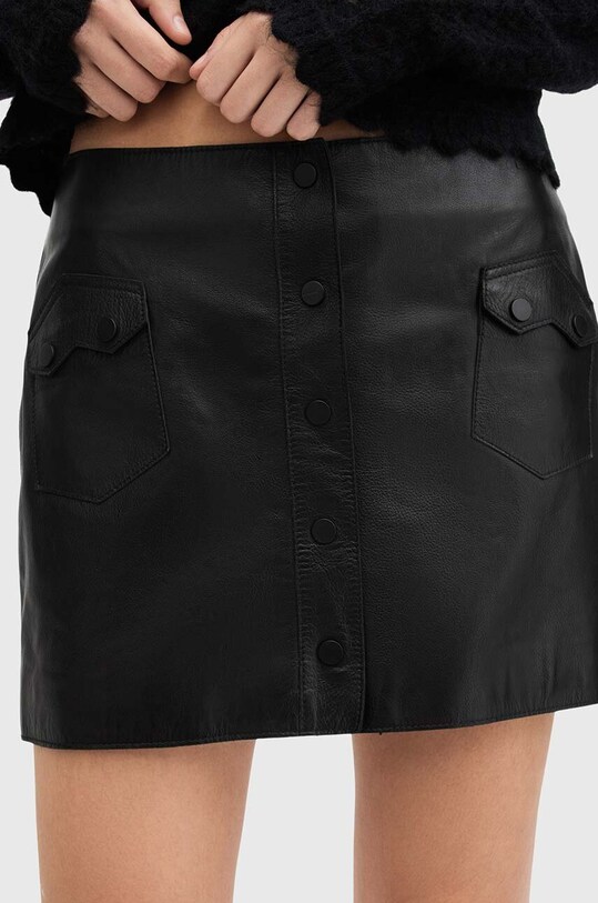 Одяг Шкіряна спідниця AllSaints ROCK MINI W018RB чорний
