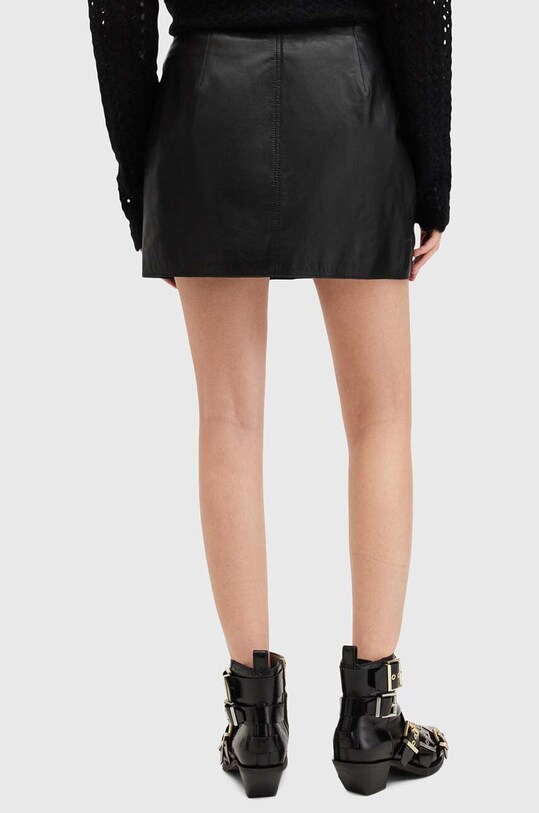 Шкіряна спідниця AllSaints ROCK MINI чорний W018RB