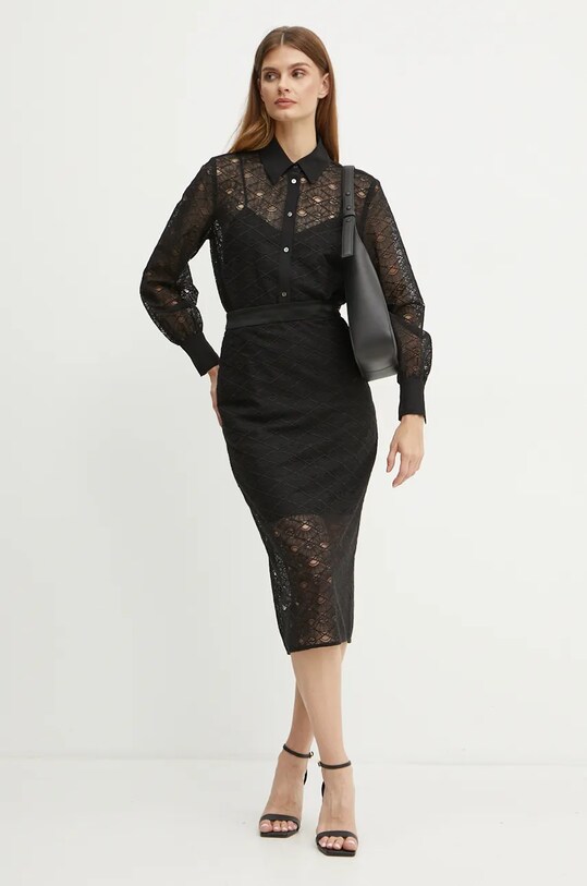 Спідниця Karl Lagerfeld 246W1202 чорний AW24