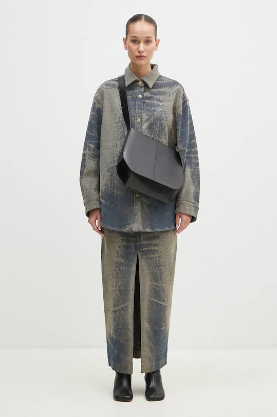 DARKPARK fustă din denim Erika WSK02.DBL08W079.W079