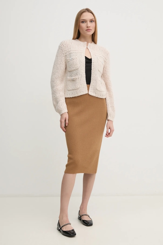 Sisley spódnica 122NM000F beżowy AW24