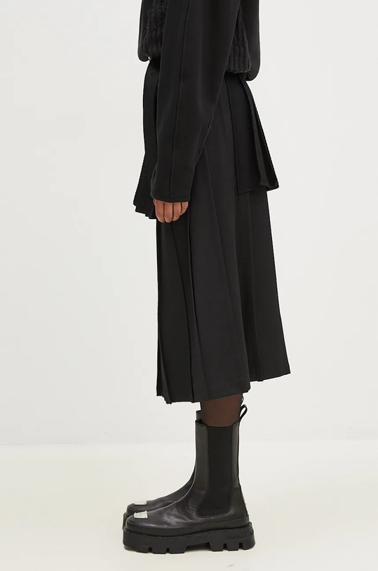 Andersson Bell wool skirt Double Pleated Wrap Skirt apa772w black AW24