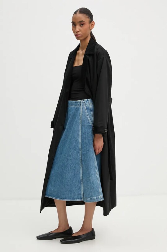 Sunnei fustă și pantaloni denim RTWWSKR019 albastru AW24