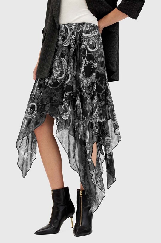 AllSaints fusta POLLY SKIRT W011RB negru AW24