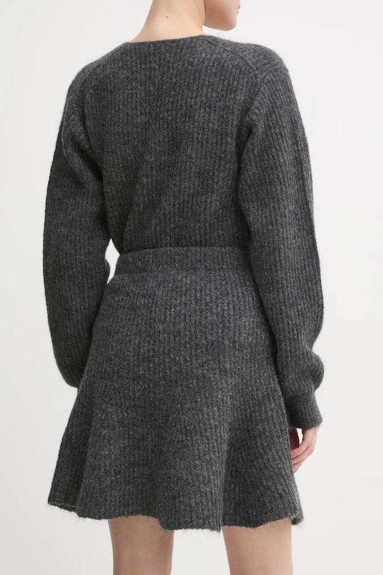 Odzież By Malene Birger spódnica wełniana DOX 102525 szary