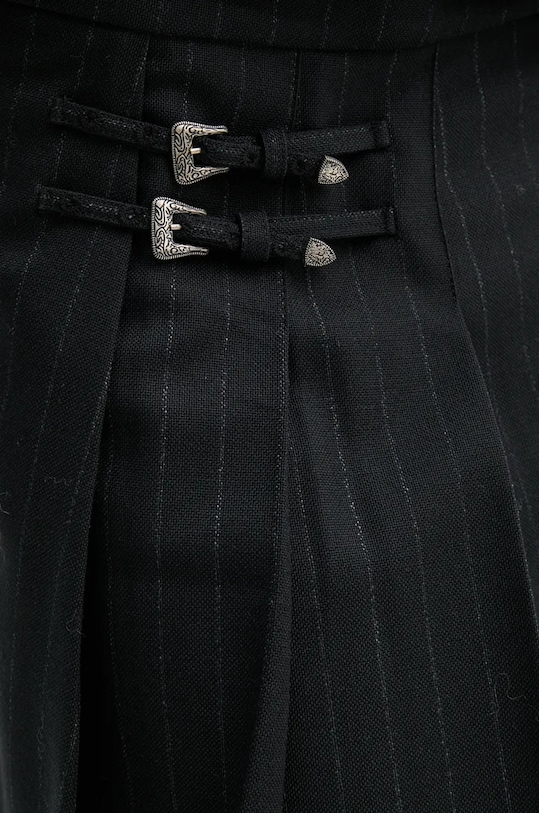 The Kooples fusta de lana FJUP29224K negru