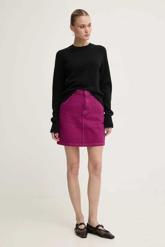 Τζιν φούστα American Vintage NYO13BH24 ροζ AW24