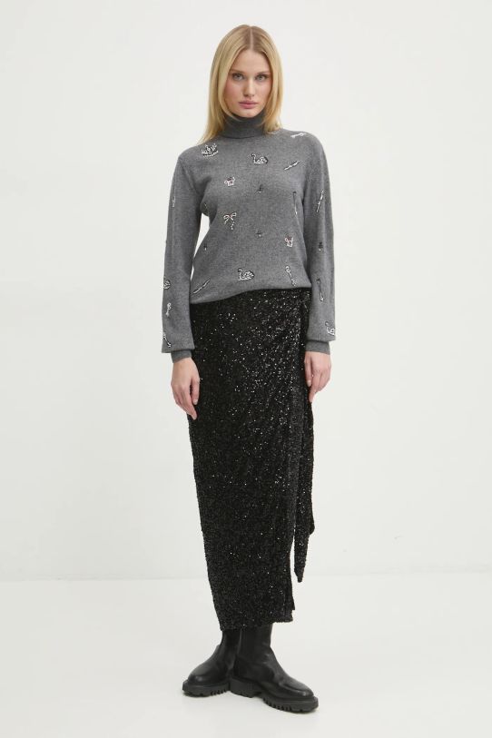 Юбка Never Fully Dressed Jaspre Skirt NFDSK500 чёрный AW24