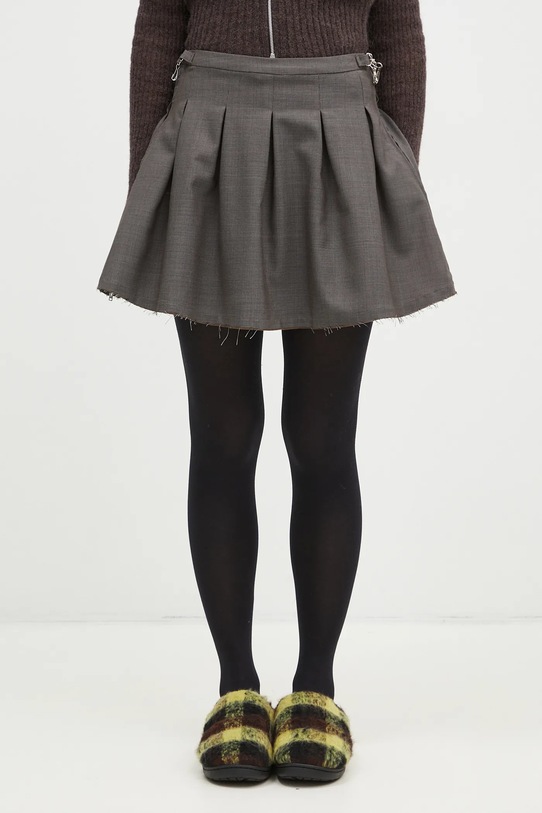 Μάλλινη φούστα Our Legacy Object κλος γκρί W4244OGA