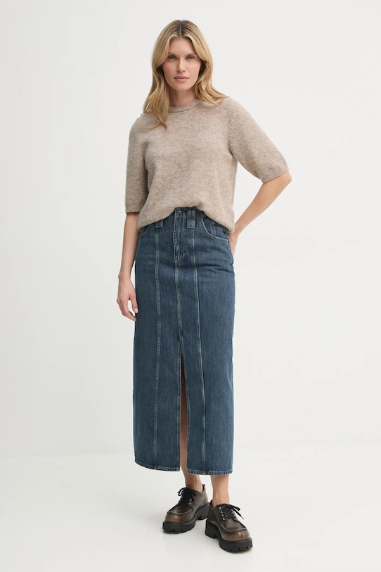 G-Star fustă din denim D25289.D762 albastru AW24