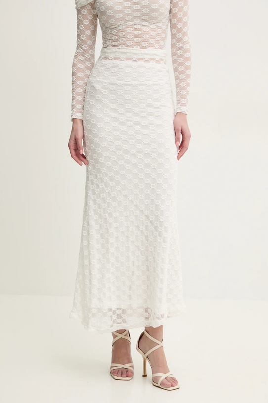 Φούστα Bardot ADONI με ελαστάν λευκό 59740SB