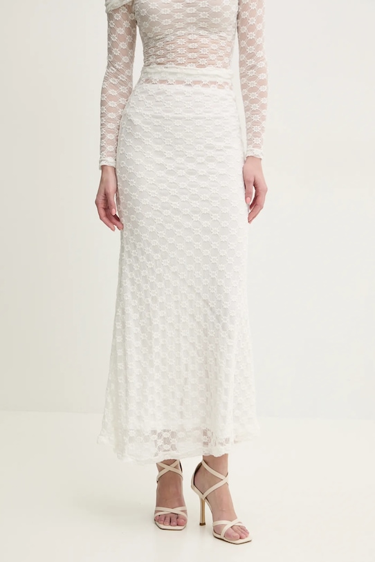 Φούστα Bardot ADONI με ελαστάν λευκό 59740SB