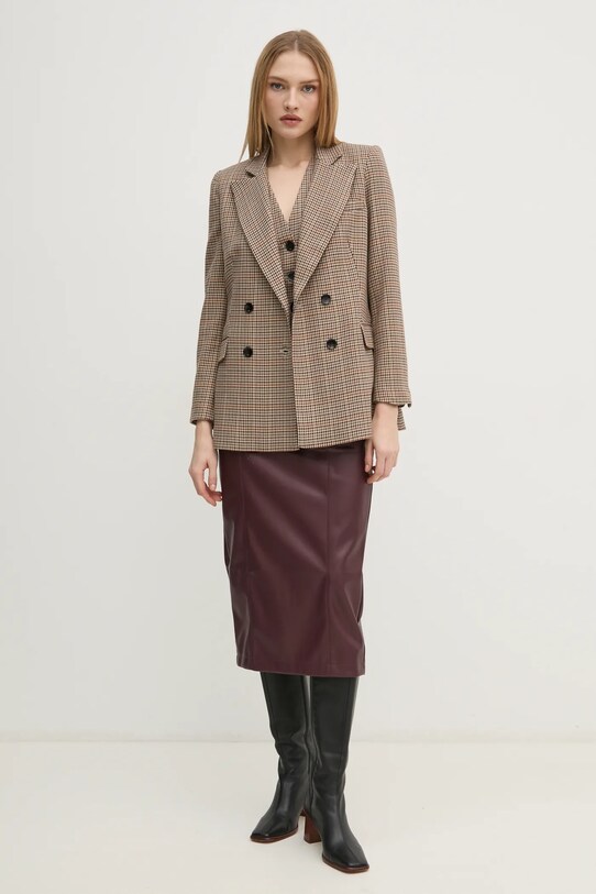 Φούστα Pedro del Hierro 7598318 μωβ AW24