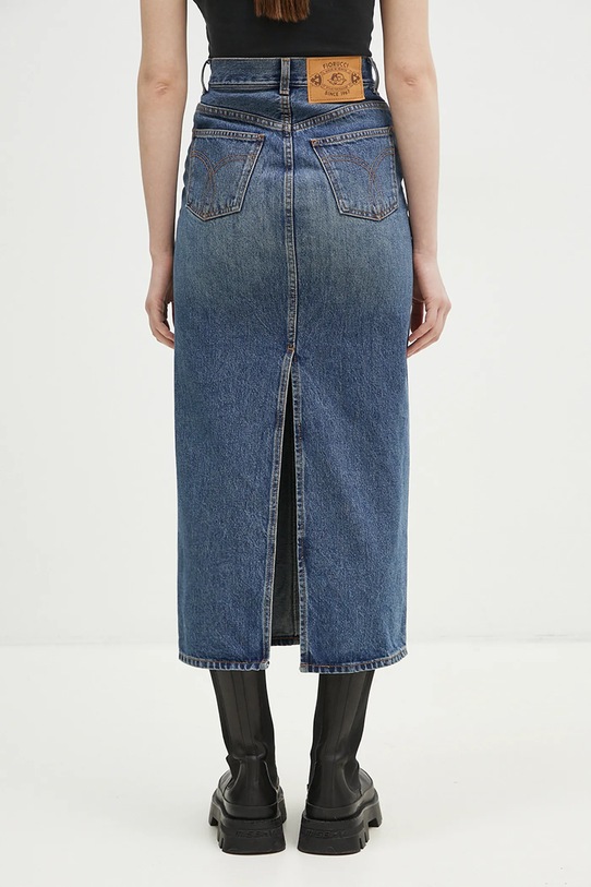 Одяг Джинсова бавовняна спідниця Fiorucci Denim Midi W01FPDSK176DN01DN02 блакитний