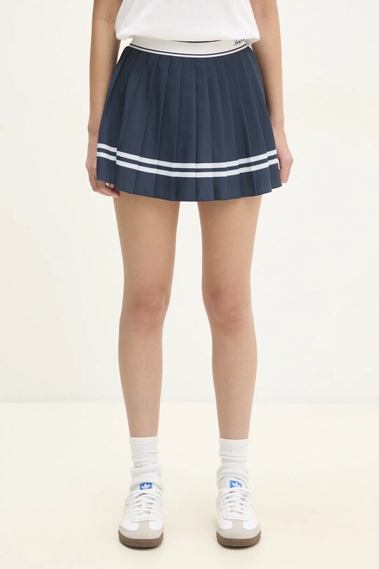 Sporty & Rich skirt Vendome Script Pleated A-line navy SK005516313BL32