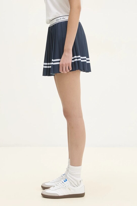 Sporty & Rich skirt Vendome Script Pleated SK005516313BL32 navy AW24